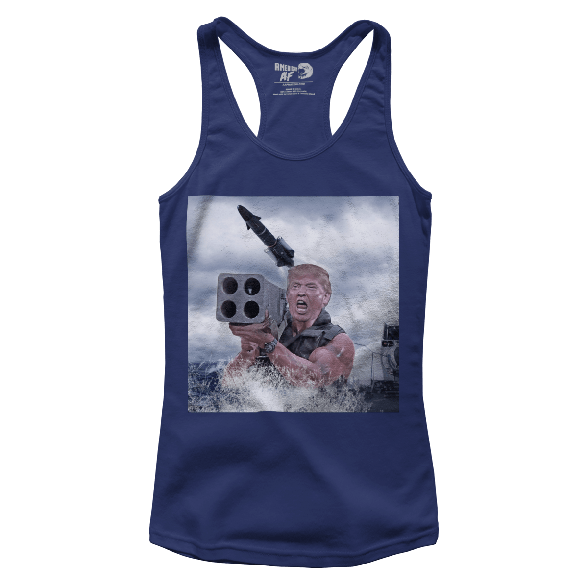 T-shirt Premium Ladies Racerback Tank / Navy / XS Warheads on Foreheads (Ladies)