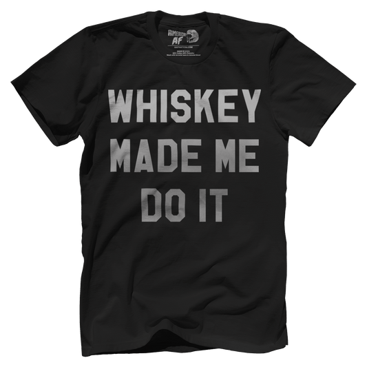 T-shirt Premium Mens Shirt / Black / 5XL Whiskey Made Me Do It