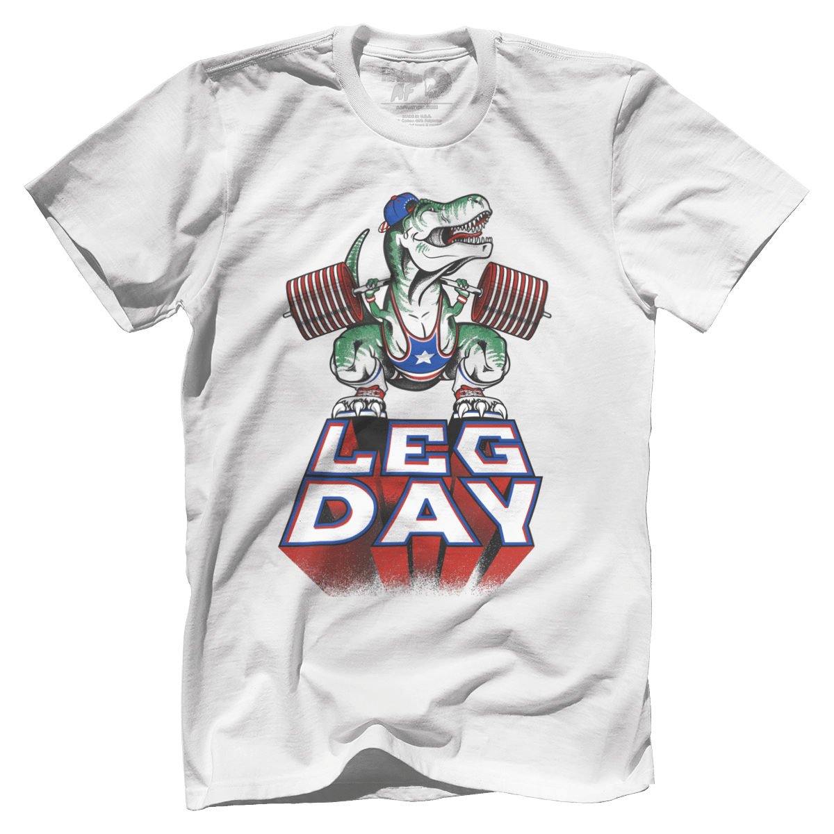T-shirt Premium Mens Shirt / White / XS Leg Day T-Rex