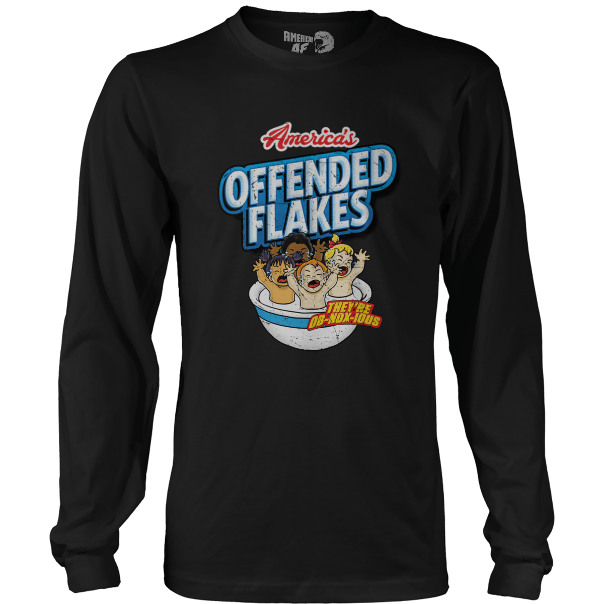T-shirt Mens Long Sleeve / Black / S Offended Flakes (PARODY)