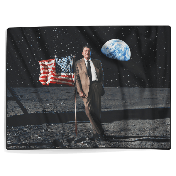 Reagan on the Moon Blanket