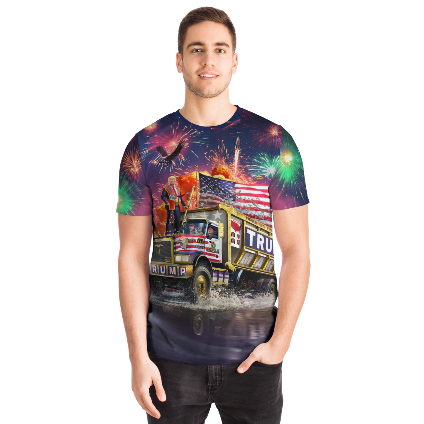 Trump Tank 2025 DOGE AOP - T SHIRT