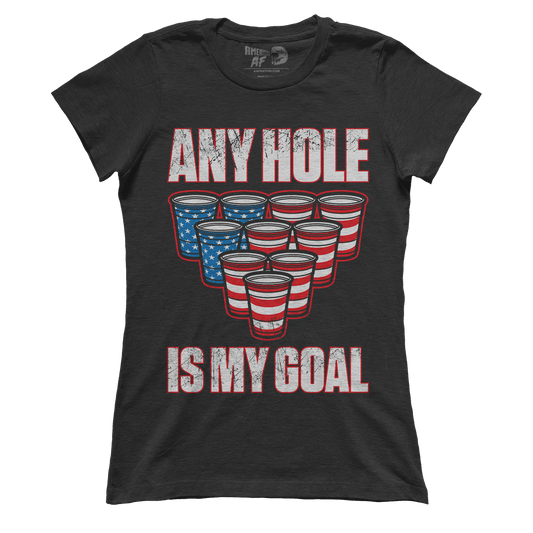 Apparel Premium Ladies Tee / Black / XS Any Hole is My Goal (Ladies)