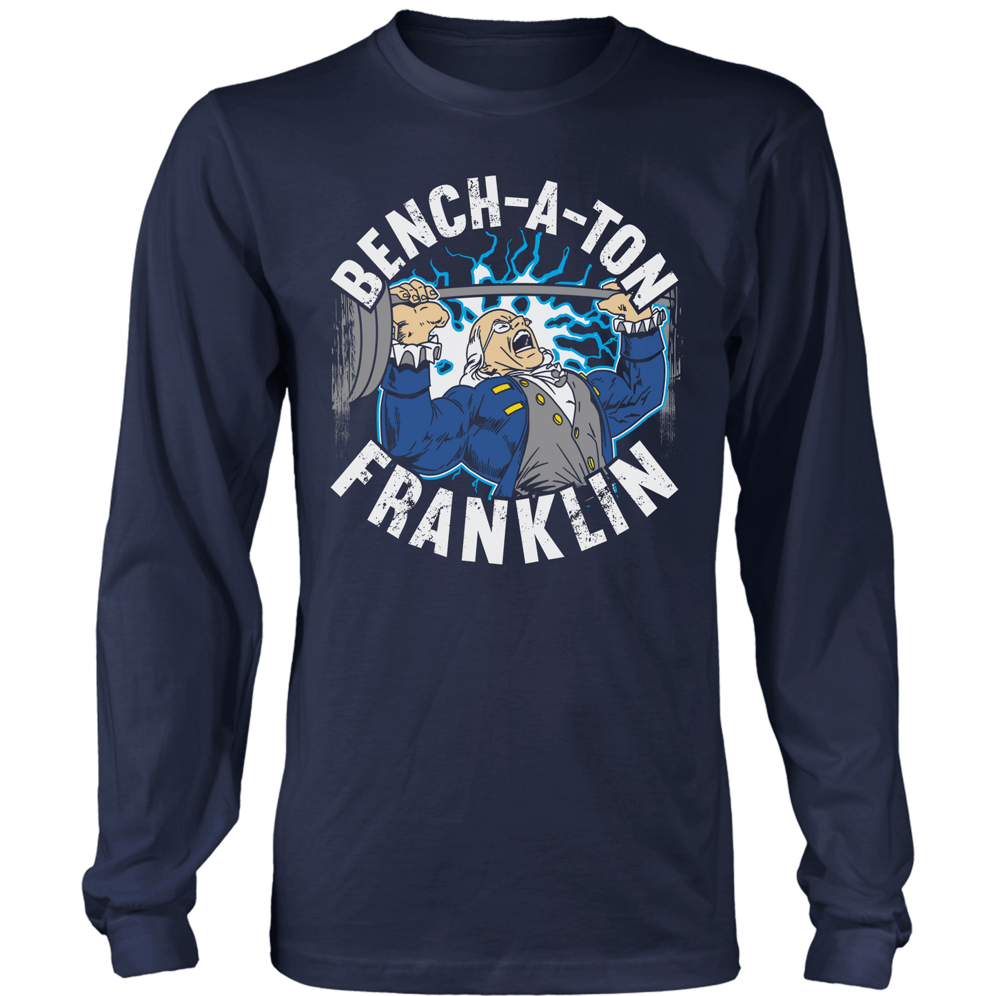 Apparel Mens Long Sleeve / Midnight Navy / S Bench-a-ton Franklin