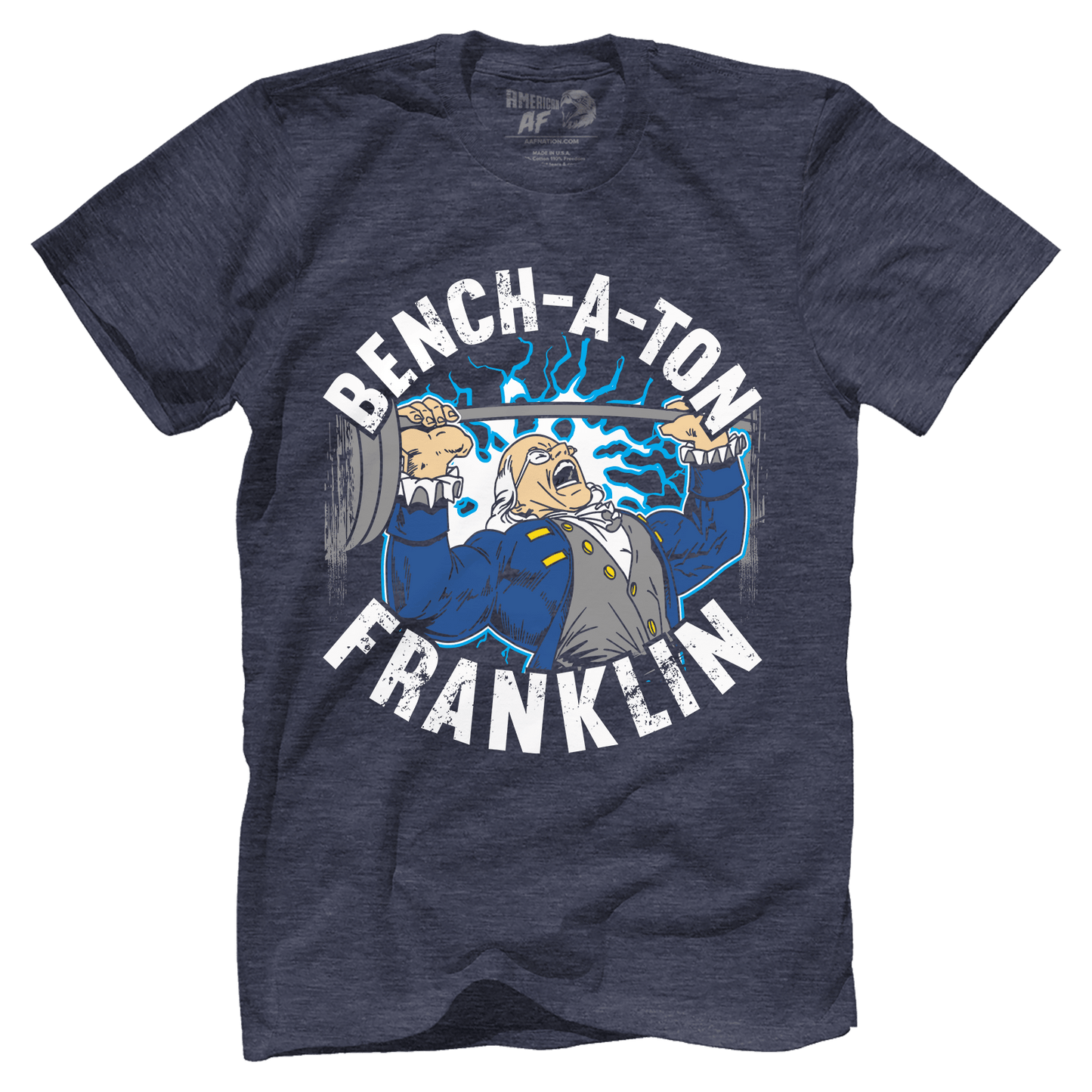 Apparel Premium Mens Triblend Shirt / Vintage Navy / S Bench-a-ton Franklin