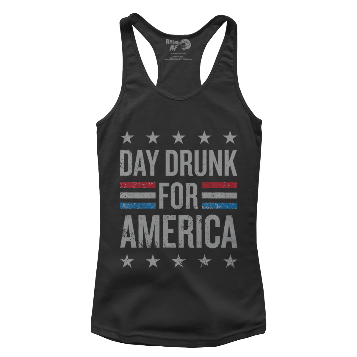 Apparel Premium Ladies Racerback Tank / Black / XS Day Drunk for America (Ladies)