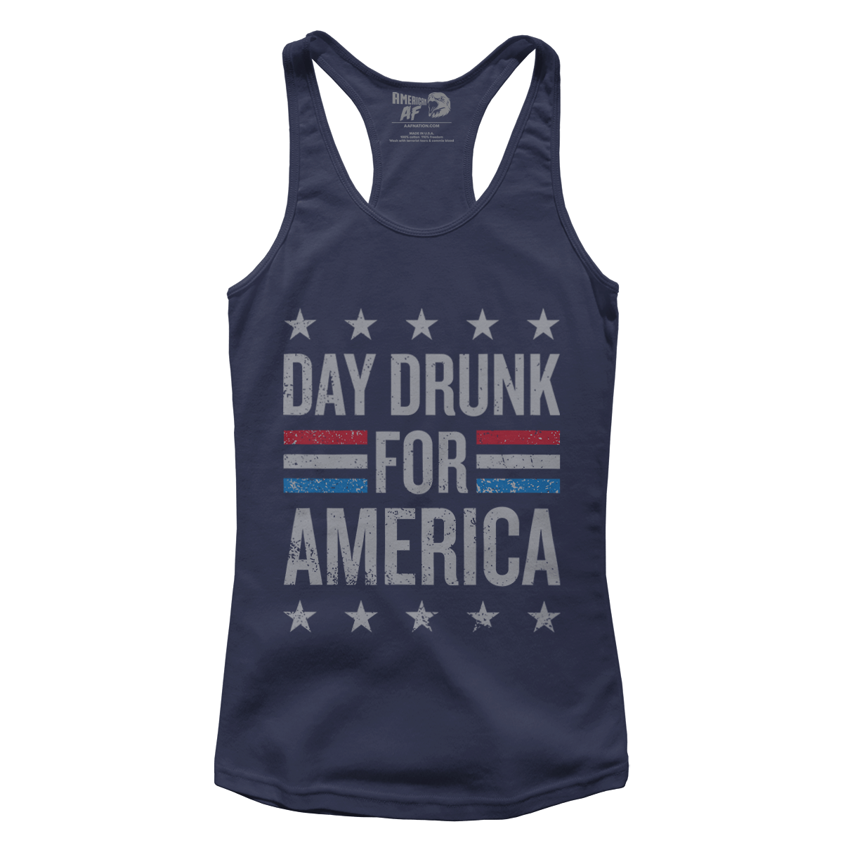 Apparel Premium Ladies Racerback Tank / Midnight Navy / XS Day Drunk for America (Ladies)