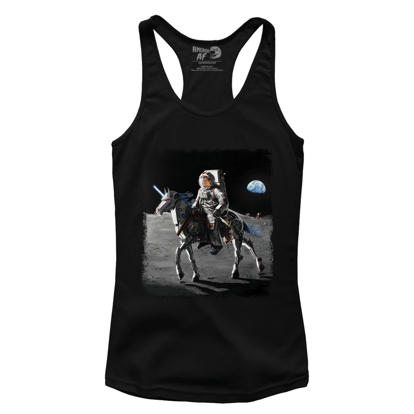 Apparel Premium Ladies Racerback Tank / Black / XS JFK Alien Hunter (Ladies)