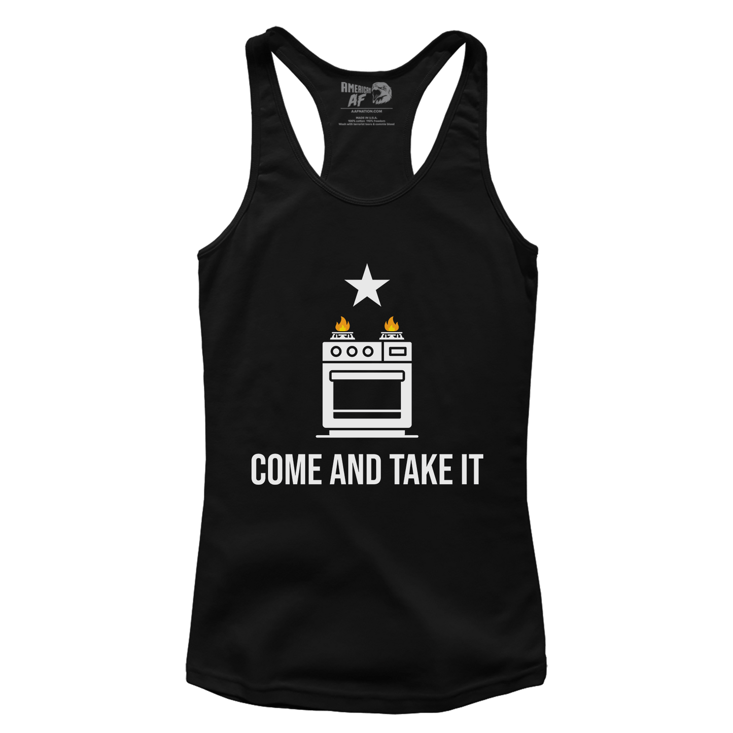 T-shirt Premium Ladies Racerback Tank / Black / XS Come and Take It Stove (Ladies)