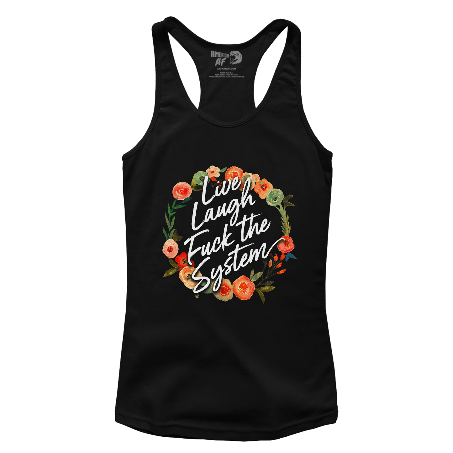 T-shirt Premium Ladies Racerback Tank / Black / XS Live Laugh (Ladies)