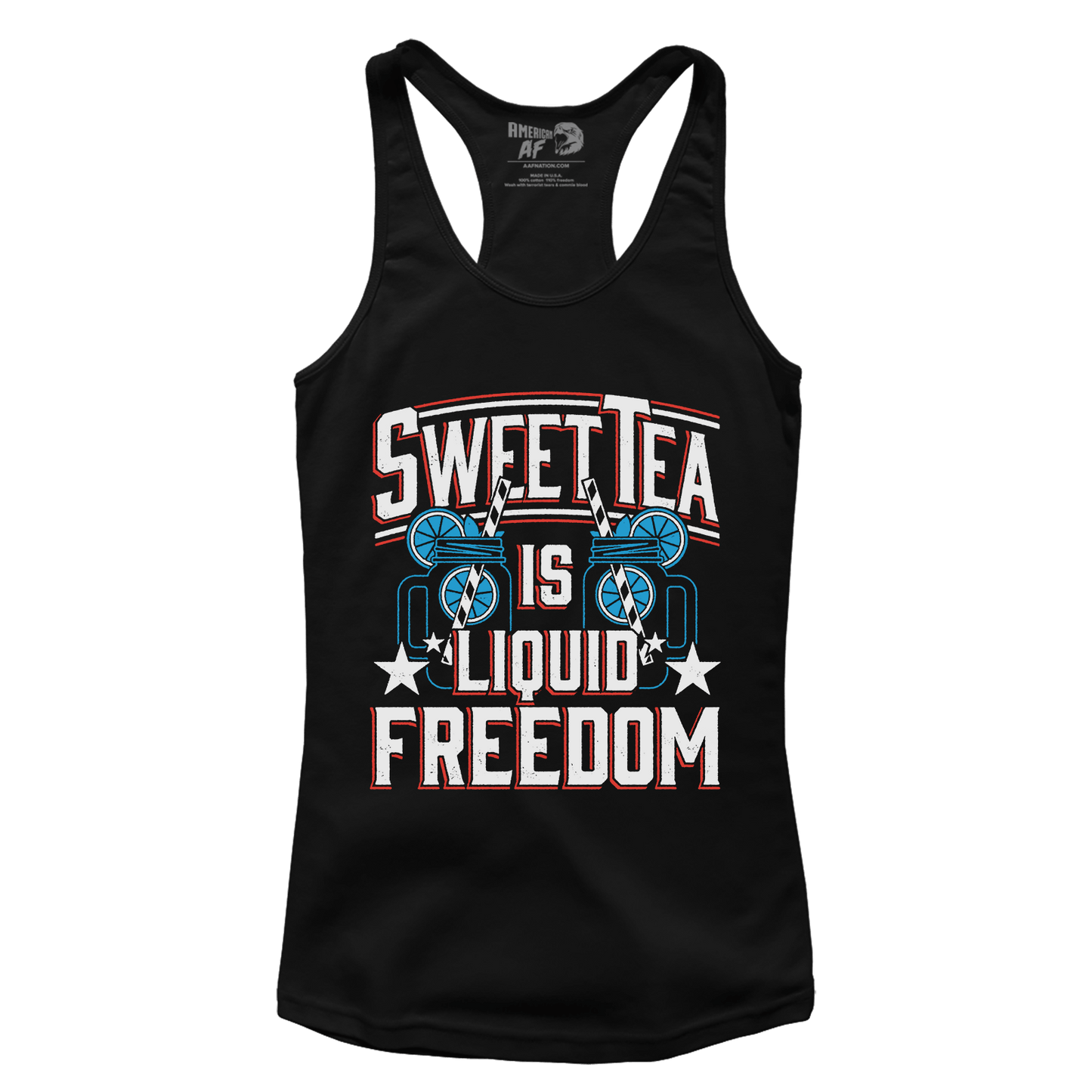 Apparel Premium Ladies Racerback Tank / Black / XS Sweet Liquid Freedom (Ladies)