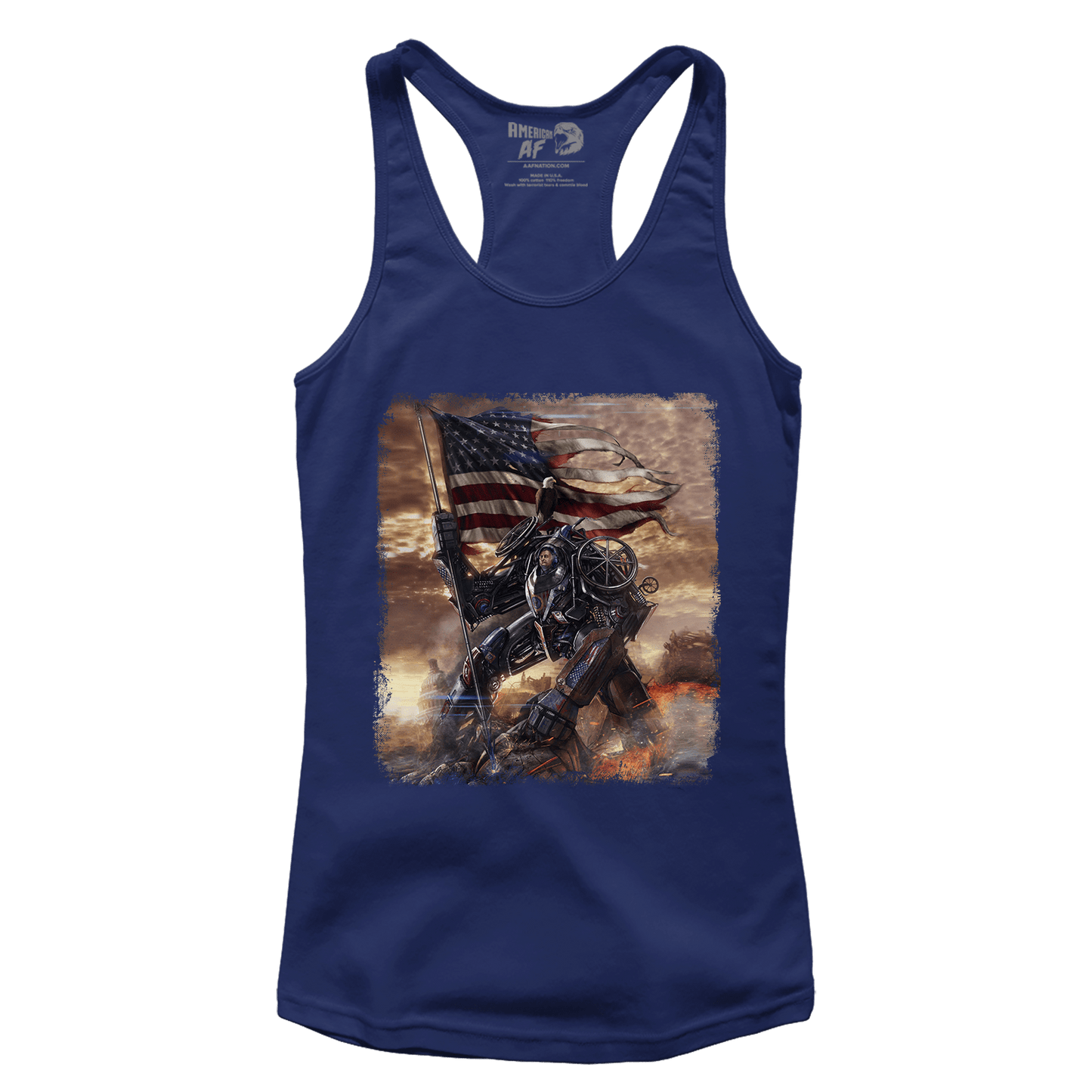 Apparel Premium Ladies Racerback Tank / Midnight Navy / XS FDR Battle for America (Ladies)