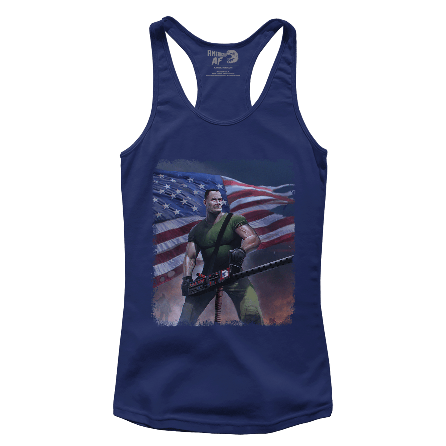 Apparel Premium Ladies Racerback Tank / Midnight Navy / XS Chesty Puller Frozen Chosin' Zoom 2 (Ladies)