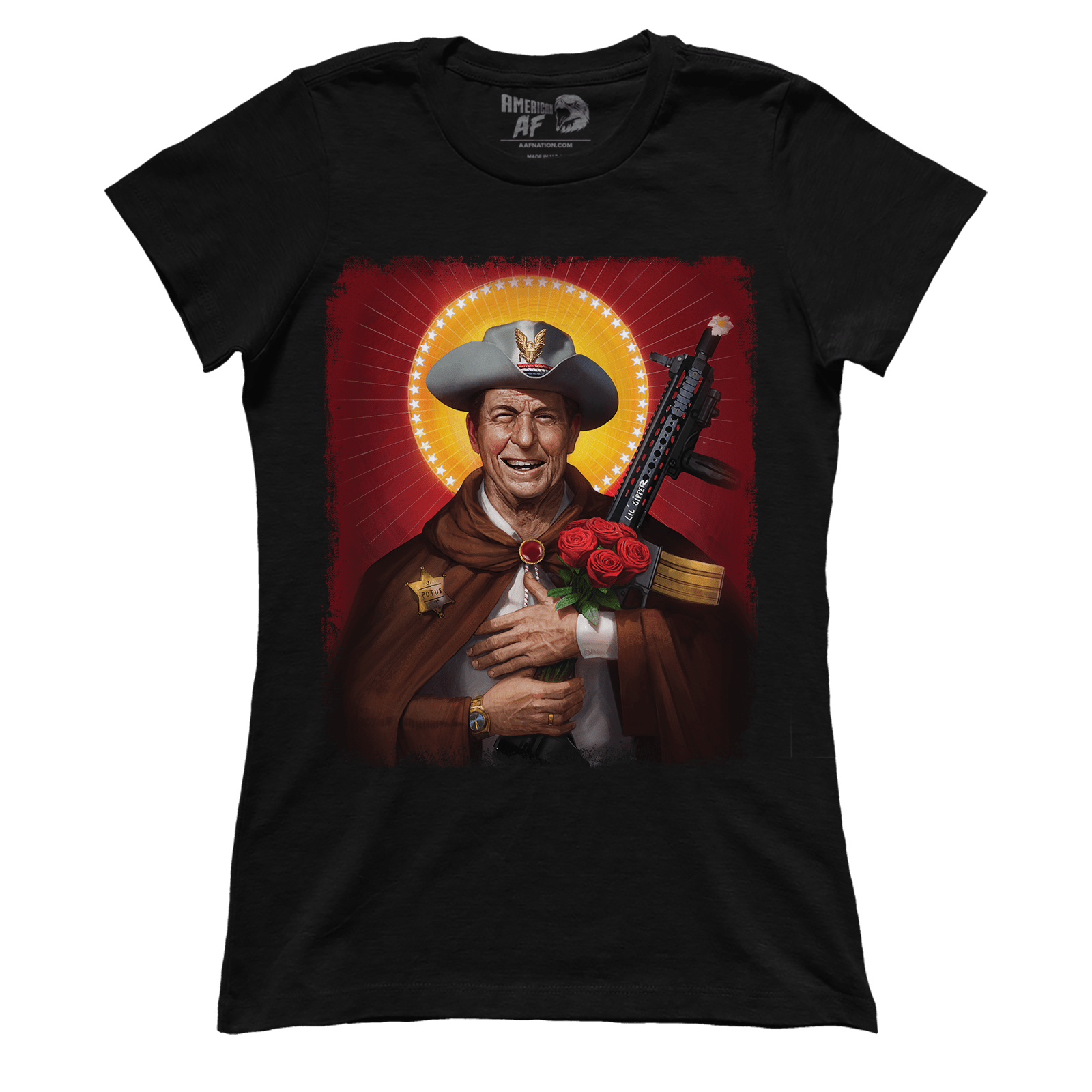 Apparel Premium Ladies Tee / Black / XS Saint Reagan (Ladies)