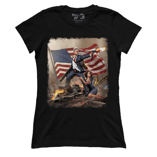 Apparel Premium Ladies Tee / Black / XS Bill Clinton - Slayer in Chief (Ladies)