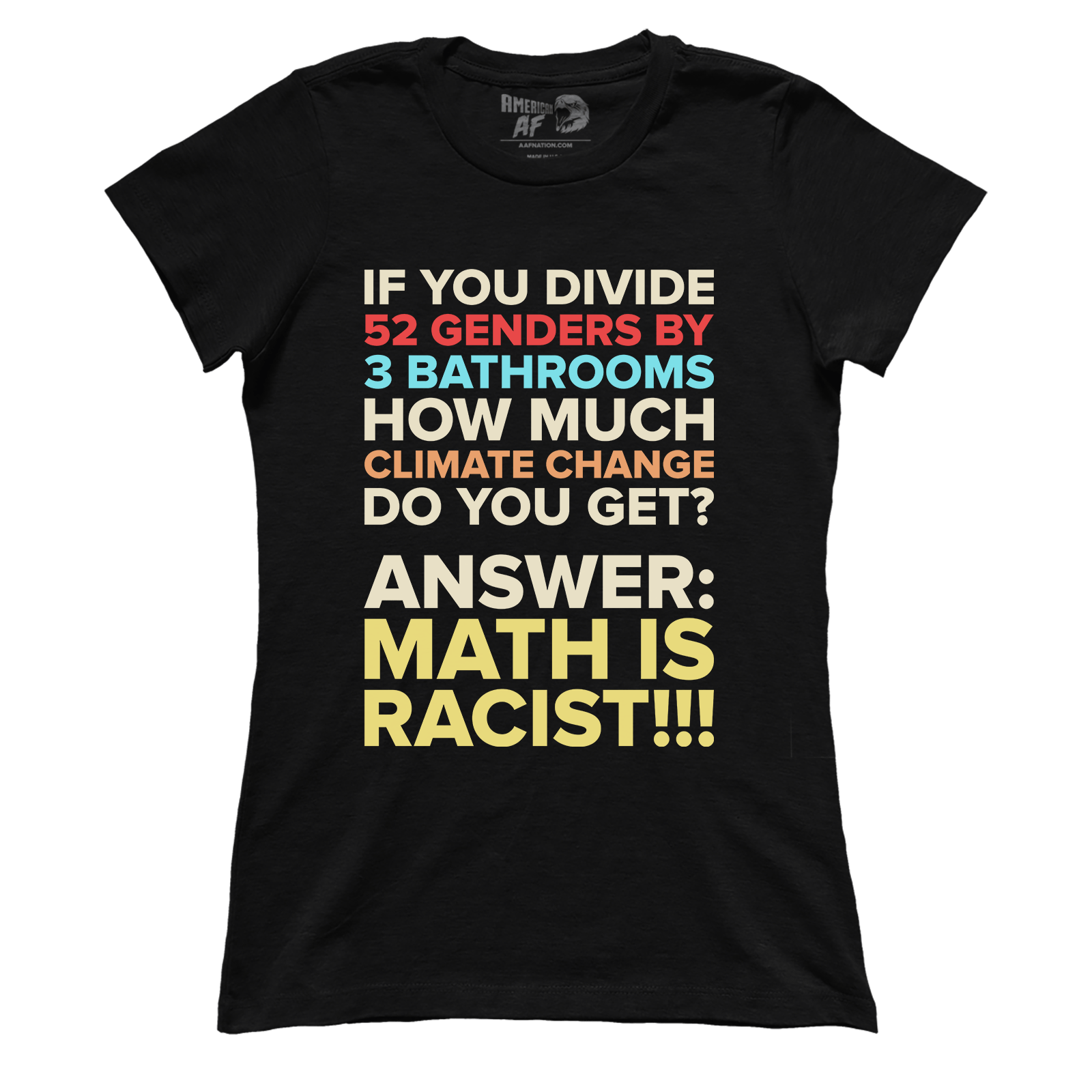 T-shirt Math is Racist (Ladies)