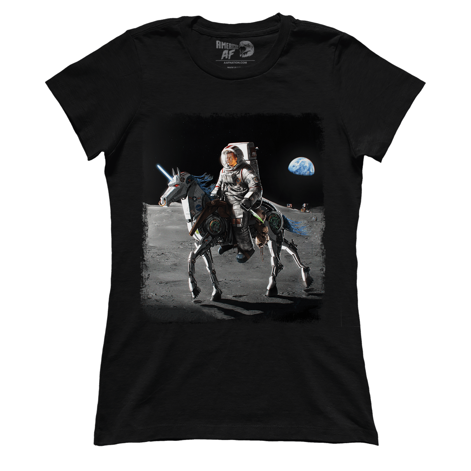 Apparel Premium Ladies Tee / Black / XS JFK Alien Hunter (Ladies)