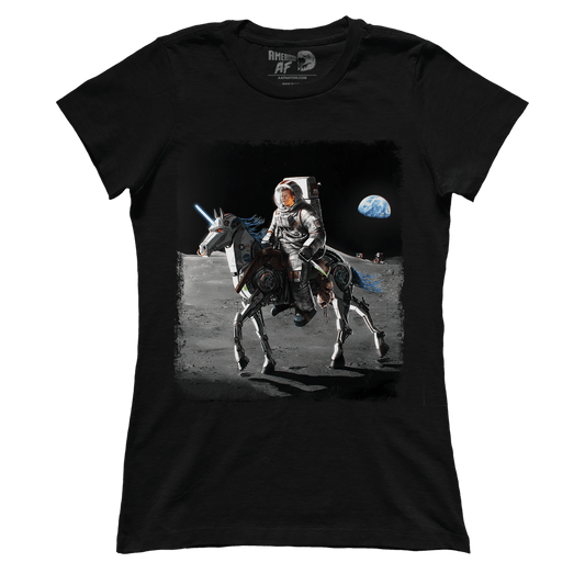 Apparel Premium Ladies Tee / Black / XS JFK Alien Hunter (Ladies)