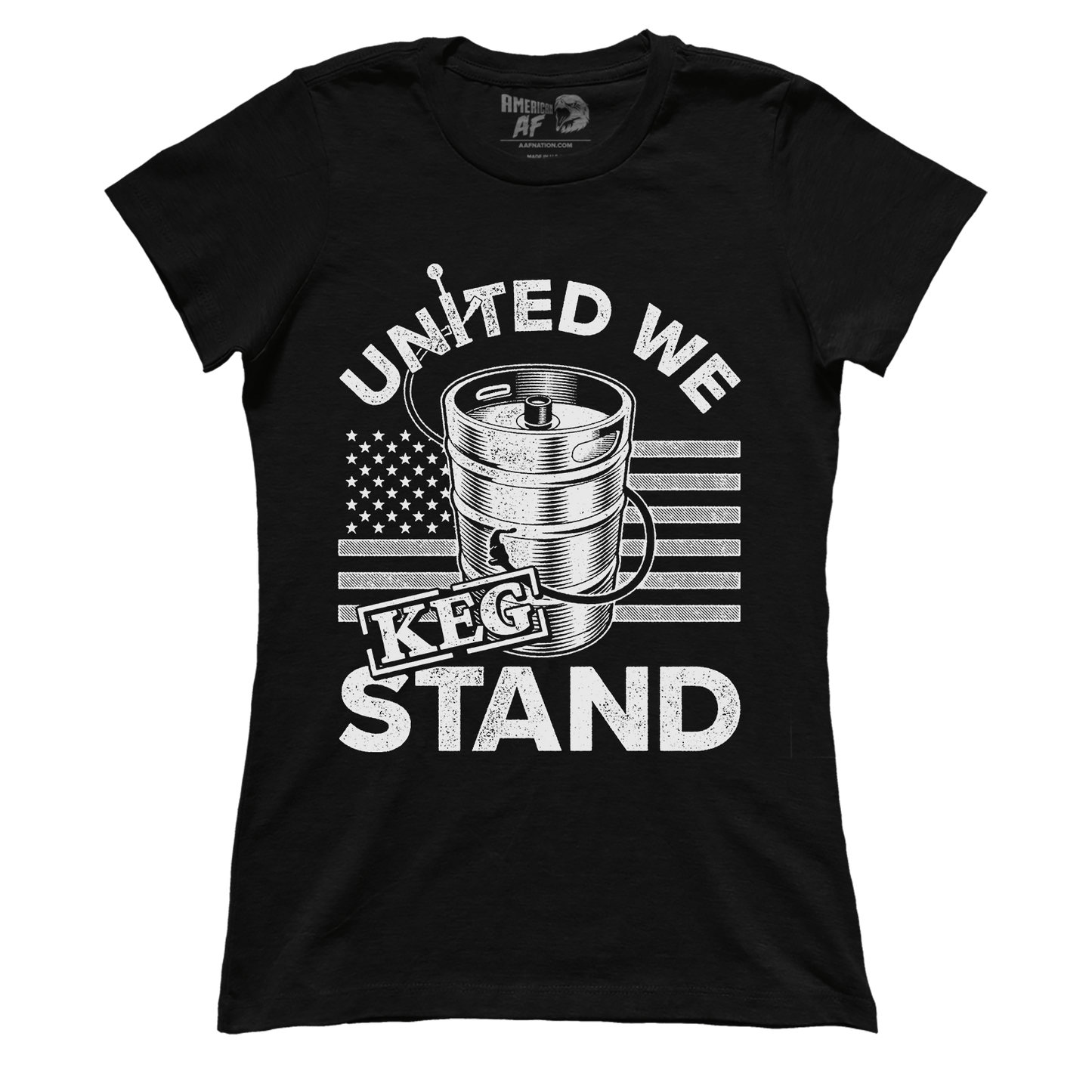 Apparel Premium Ladies Tee / Black / XS United We Keg (Ladies)