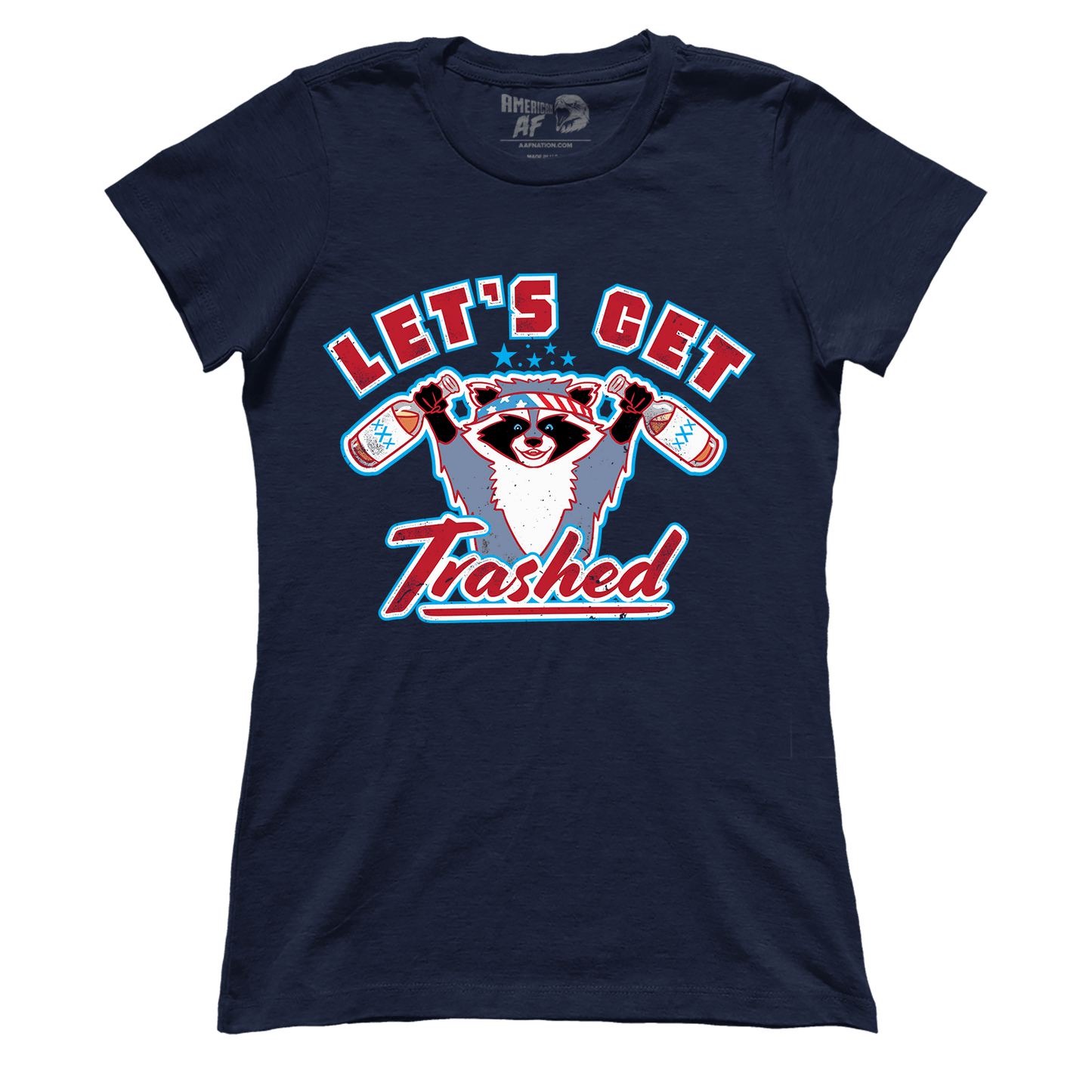 Apparel Premium Ladies Tee / Midnight Navy / XS Let's Get Trashed (Ladies)