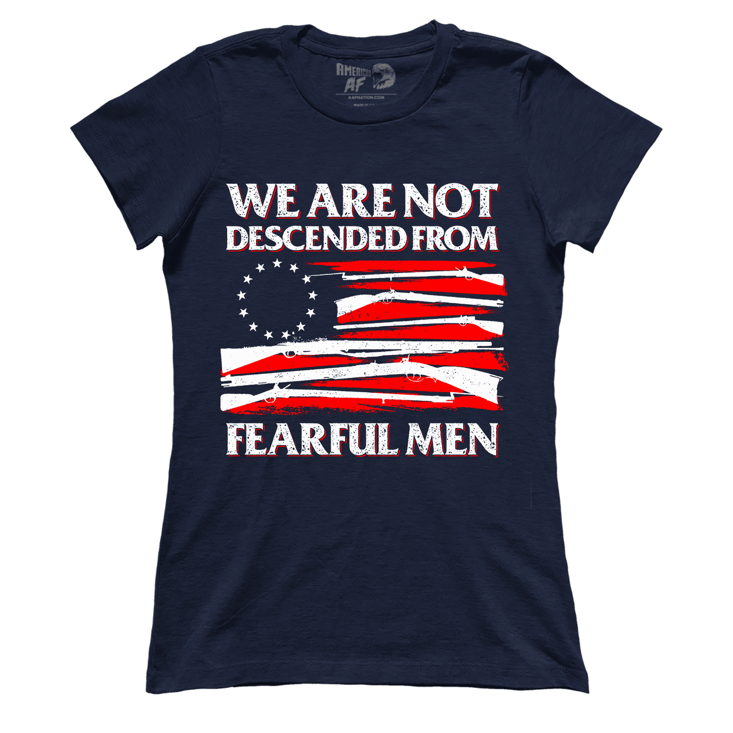 T-shirt Premium Ladies Tee / Midnight Navy / XS Not Descended From Fearful Men (Ladies)