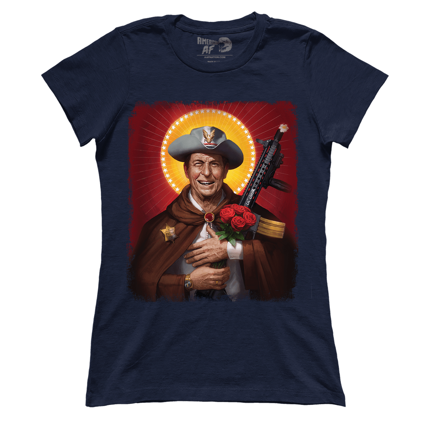 Apparel Premium Ladies Tee / Midnight Navy / XS Saint Reagan (Ladies)