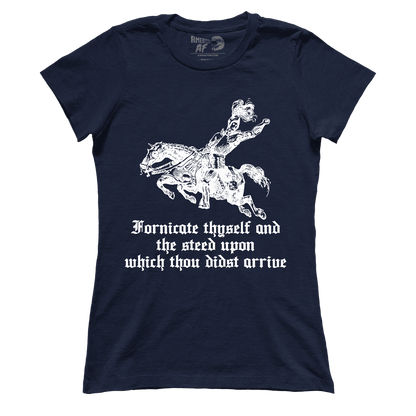T-shirt Fornicate Thyself (Ladies)