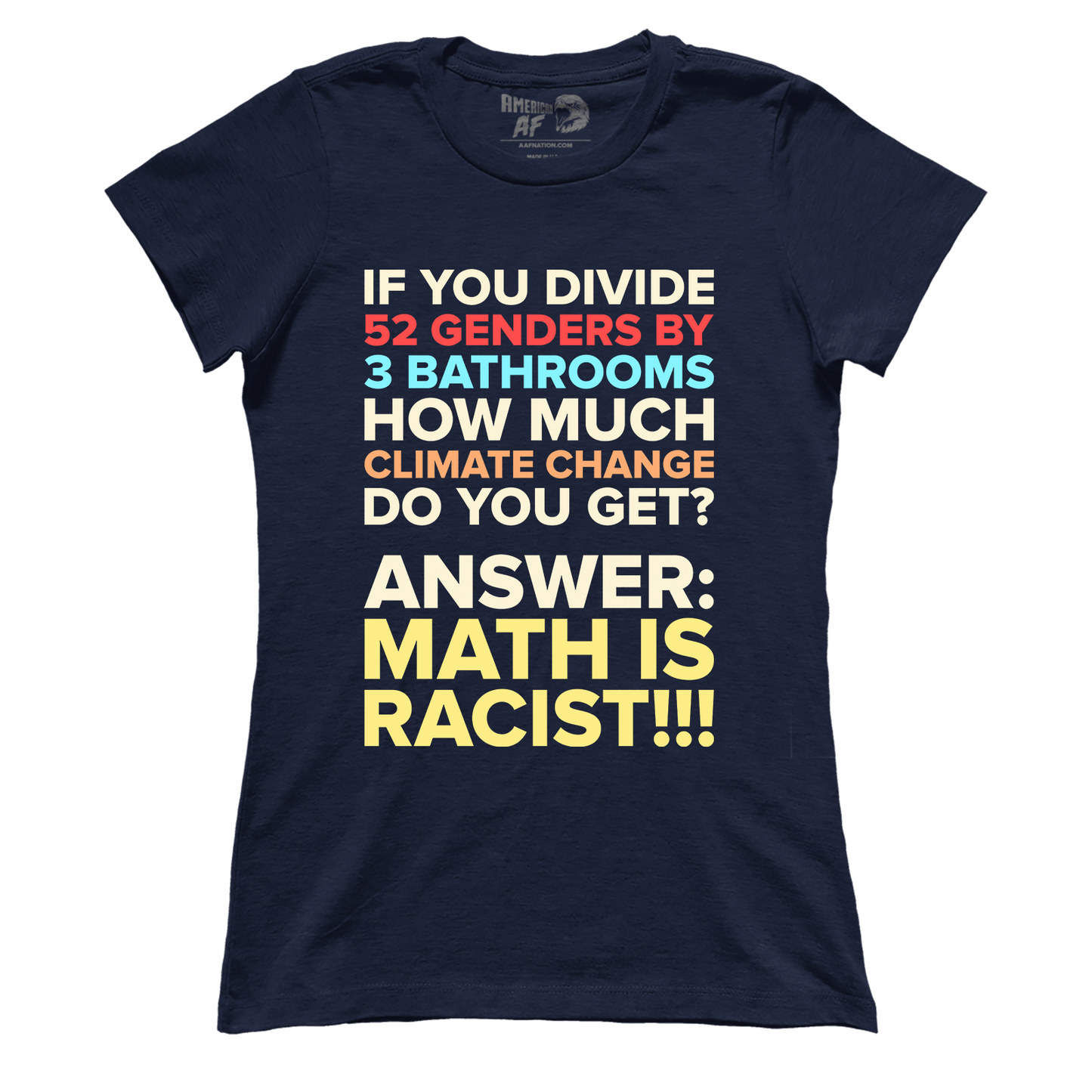 T-shirt Math is Racist (Ladies)