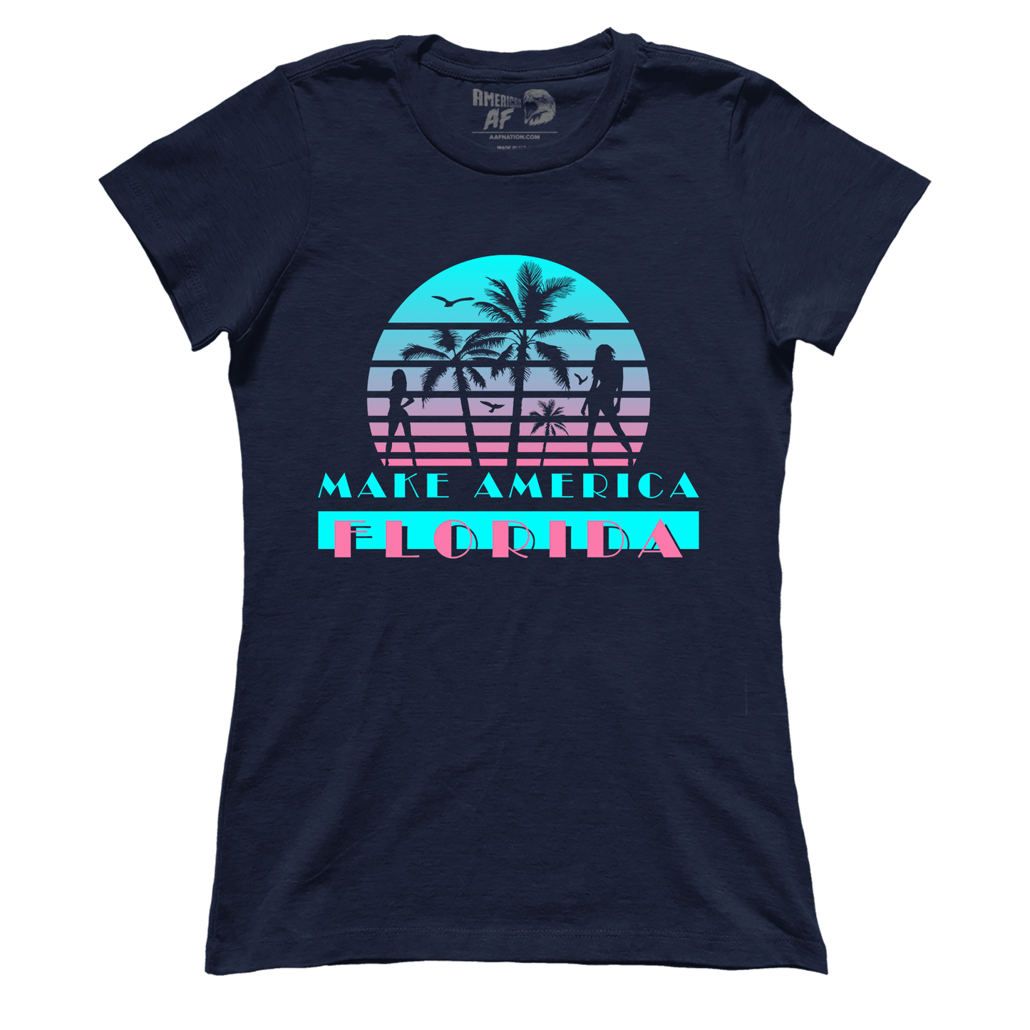 T-shirt Premium Ladies Tee / Midnight Navy / XS Make America Florida (Ladies)