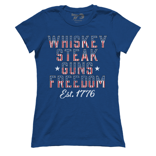 Whiskey Steak Guns (Ladies) - August 2023 Club AAF Exclusive Design
