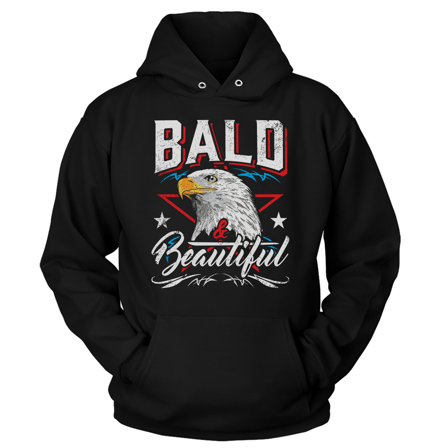 T-shirt Premium Soft Hoodie / Black / XS Bald and Beautiful (Ladies)
