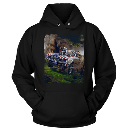 T-shirt Unisex Hoodie / Black / S Reagan Stang