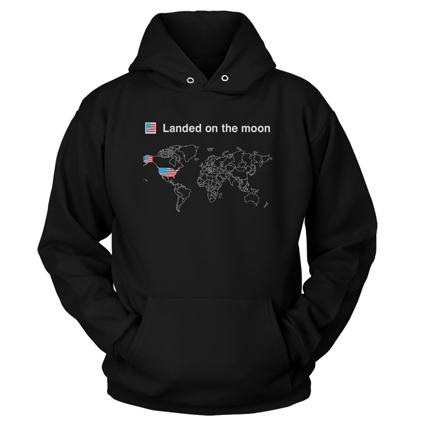 T-shirt Premium Soft Hoodie / Black / XS Moon Landers (Ladies)