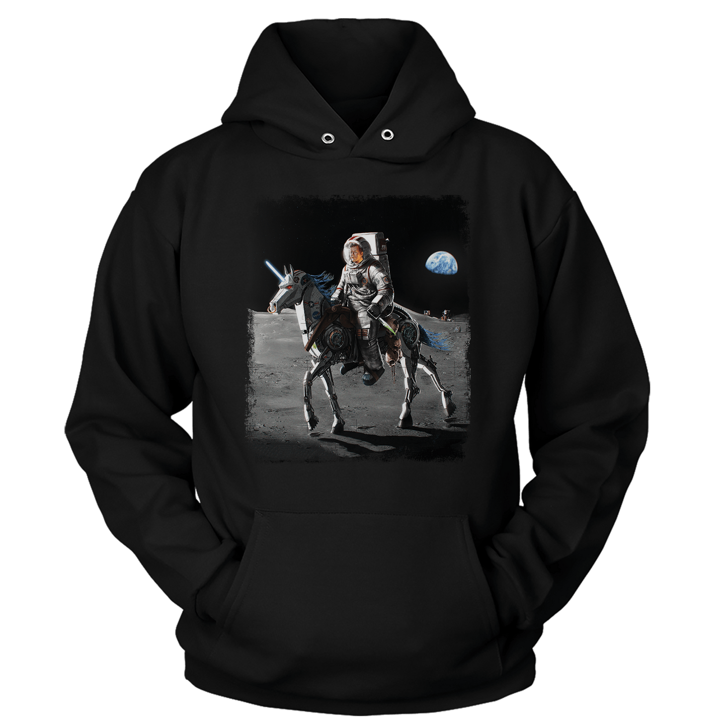 Apparel Premium Soft Hoodie / Black / XS JFK Alien Hunter (Ladies)