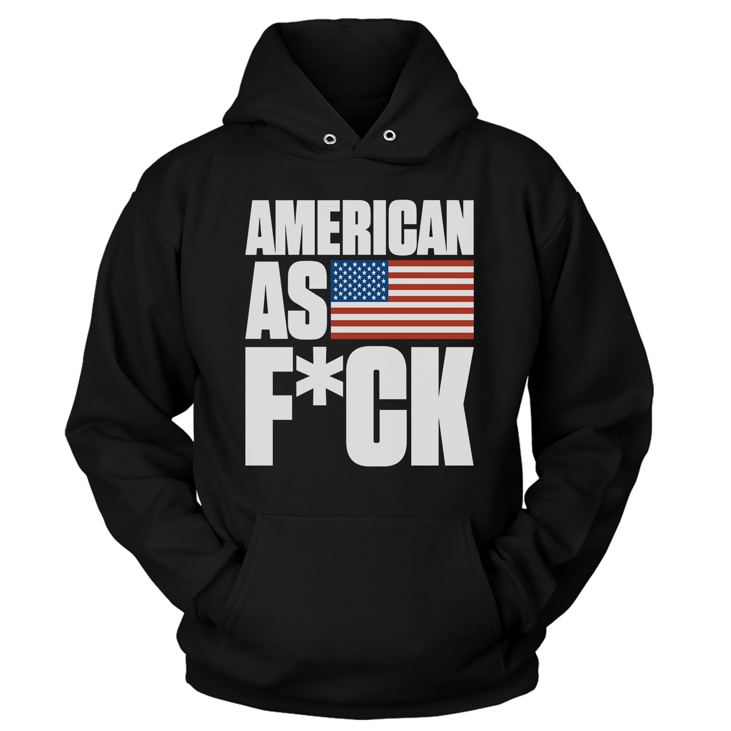 Apparel Unisex Hoodie / Black / S American As F! TAME