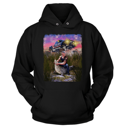 T-shirt Unisex Hoodie / Black / S Trump Gator Wrestling