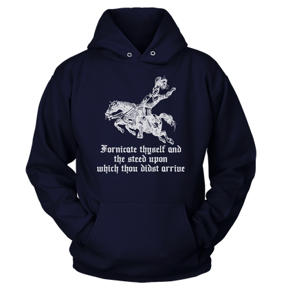 T-shirt Unisex Hoodie / Navy / S Fornicate Thyself