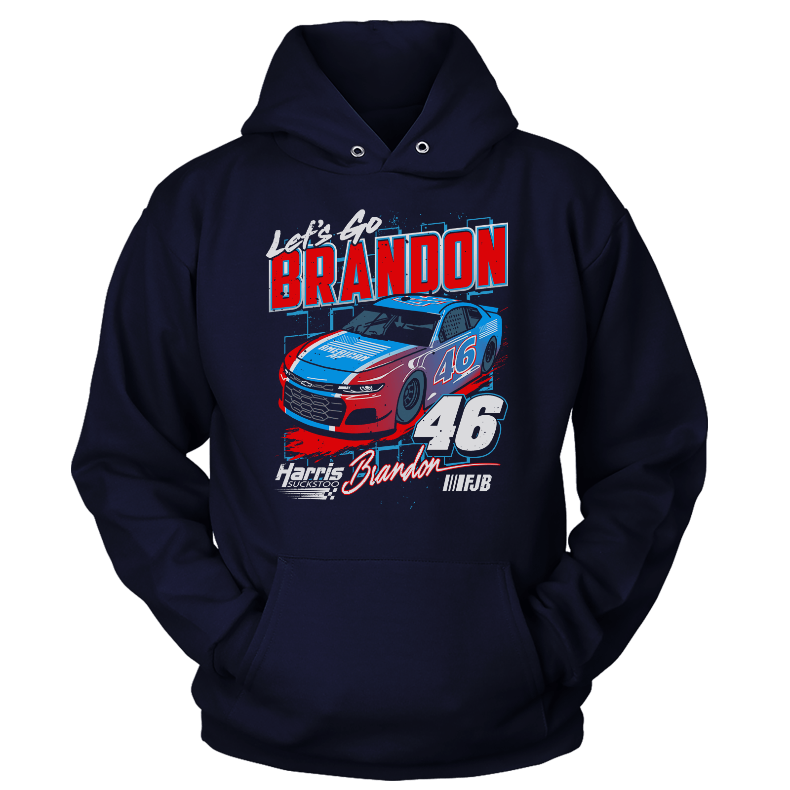 T-shirt Unisex Hoodie / Navy / S Let's Go Brandon V2