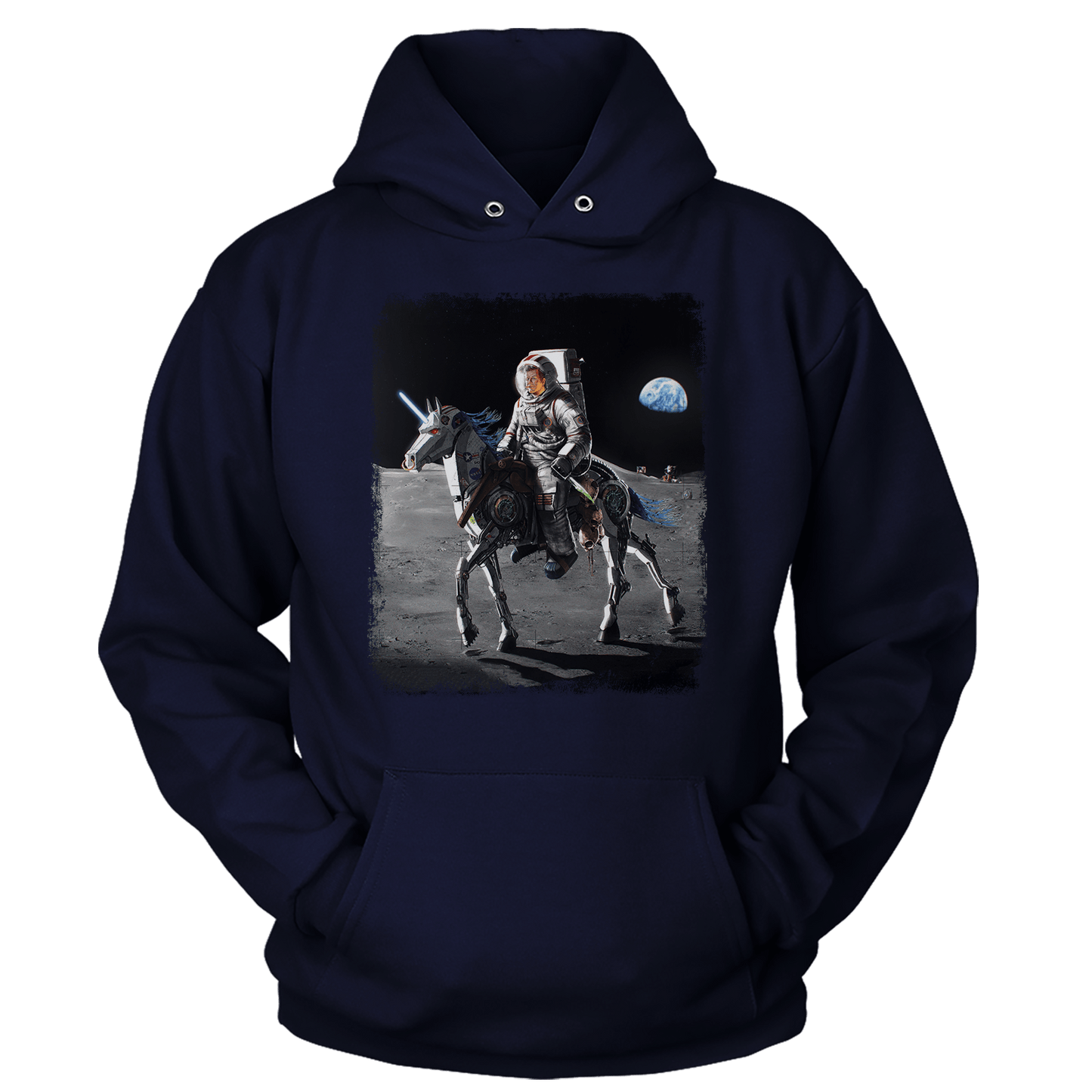 Apparel Premium Soft Hoodie / True Navy / XS JFK Alien Hunter (Ladies)