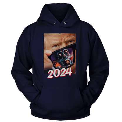 T-shirt Unisex Hoodie / Navy / S Trump 2024 They Live