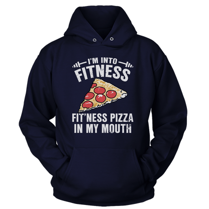T-shirt Unisex Hoodie / Navy / S Fitness Pizza