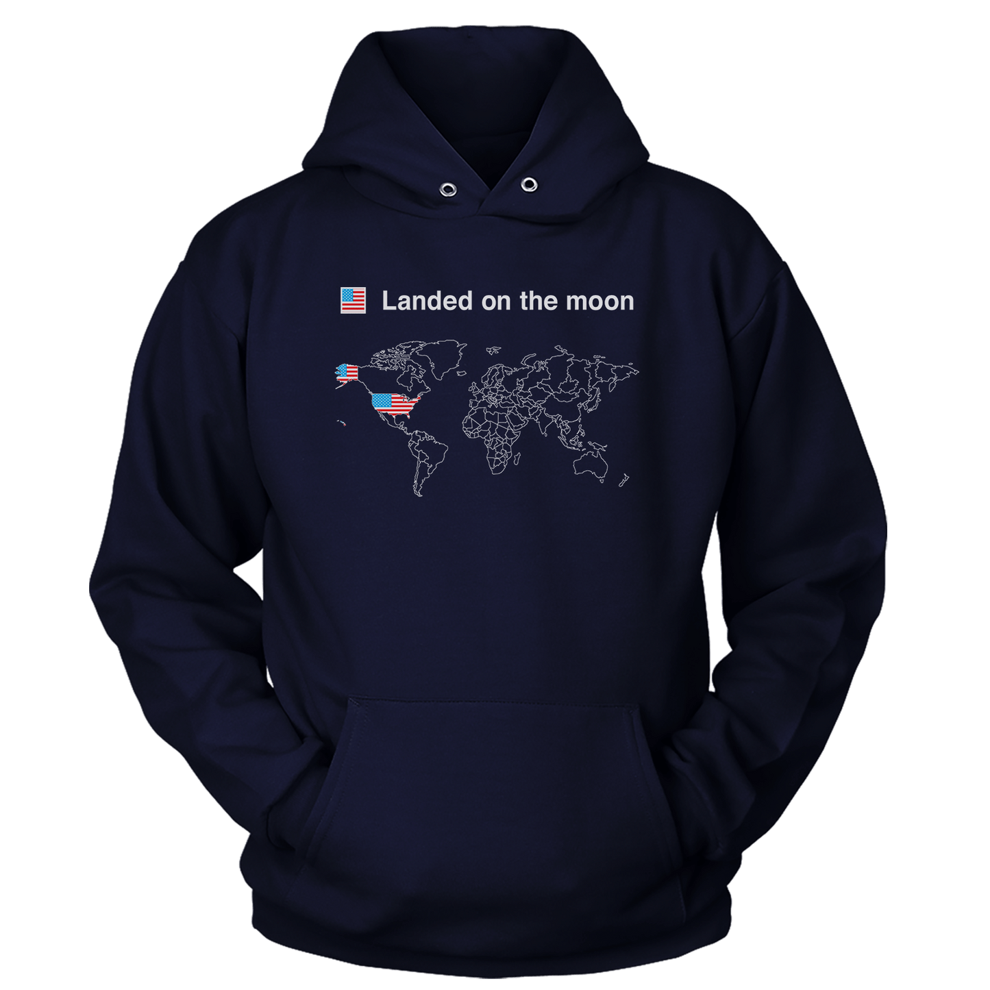 T-shirt Premium Soft Hoodie / True Navy / XS Moon Landers (Ladies)