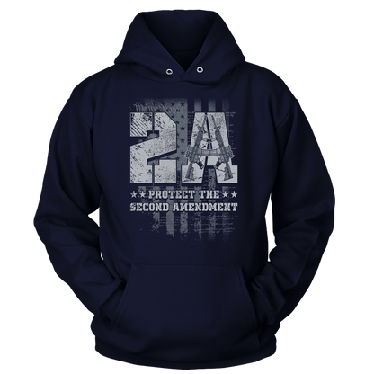 T-shirt Unisex Hoodie / Navy / S Protect 2A