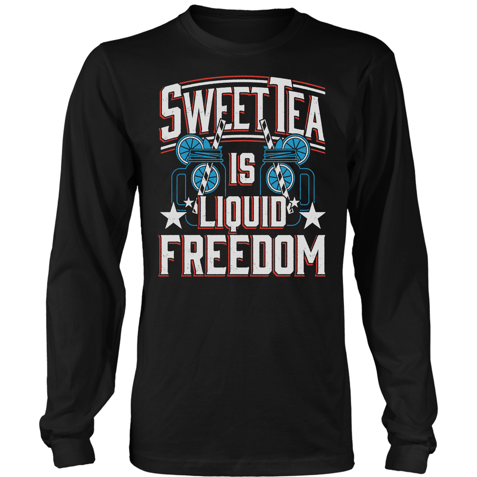 Apparel Mens Long Sleeve / Black / S Sweet Liquid Freedom