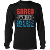 Shred White And Blue