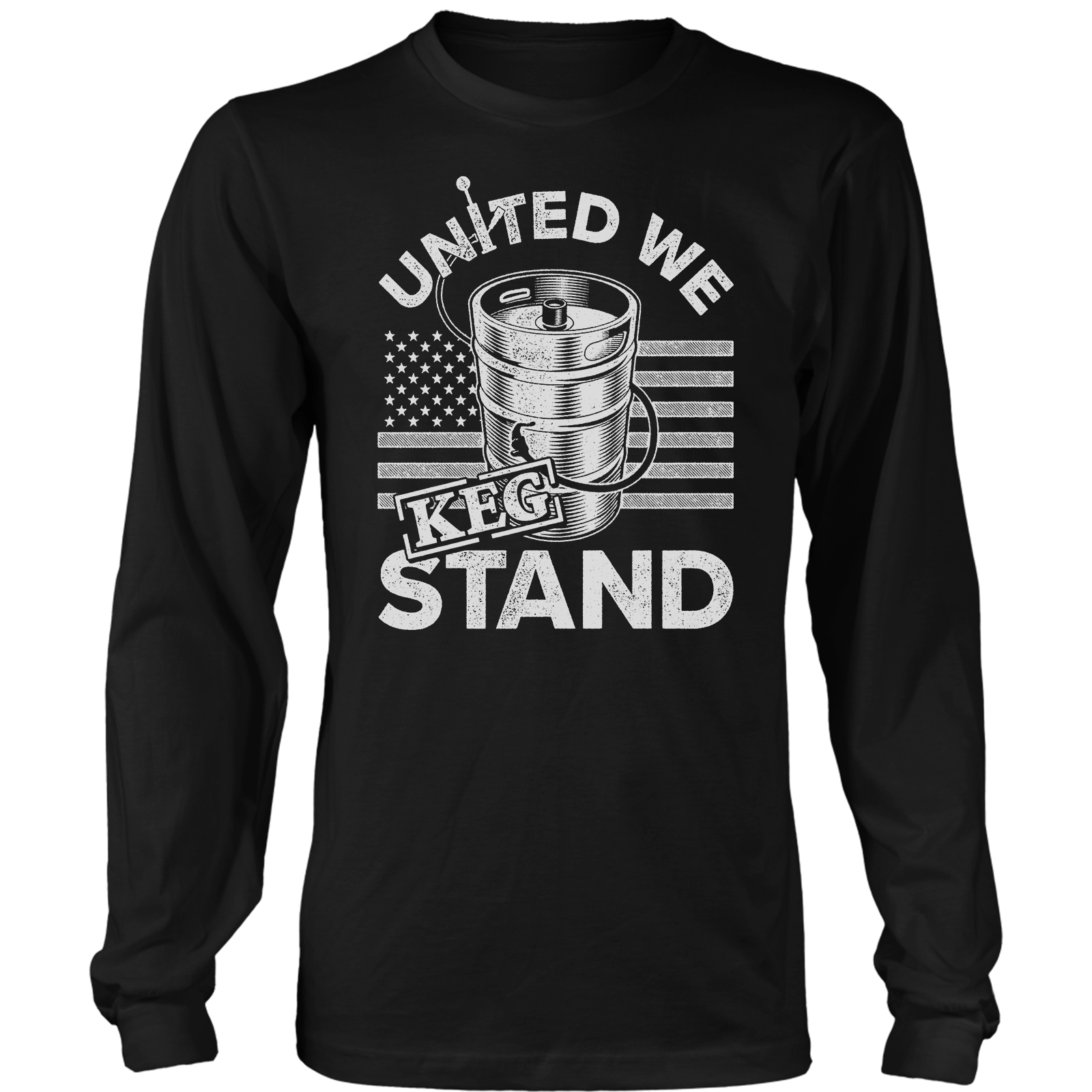 Apparel Mens Long Sleeve / Black / S United We Keg