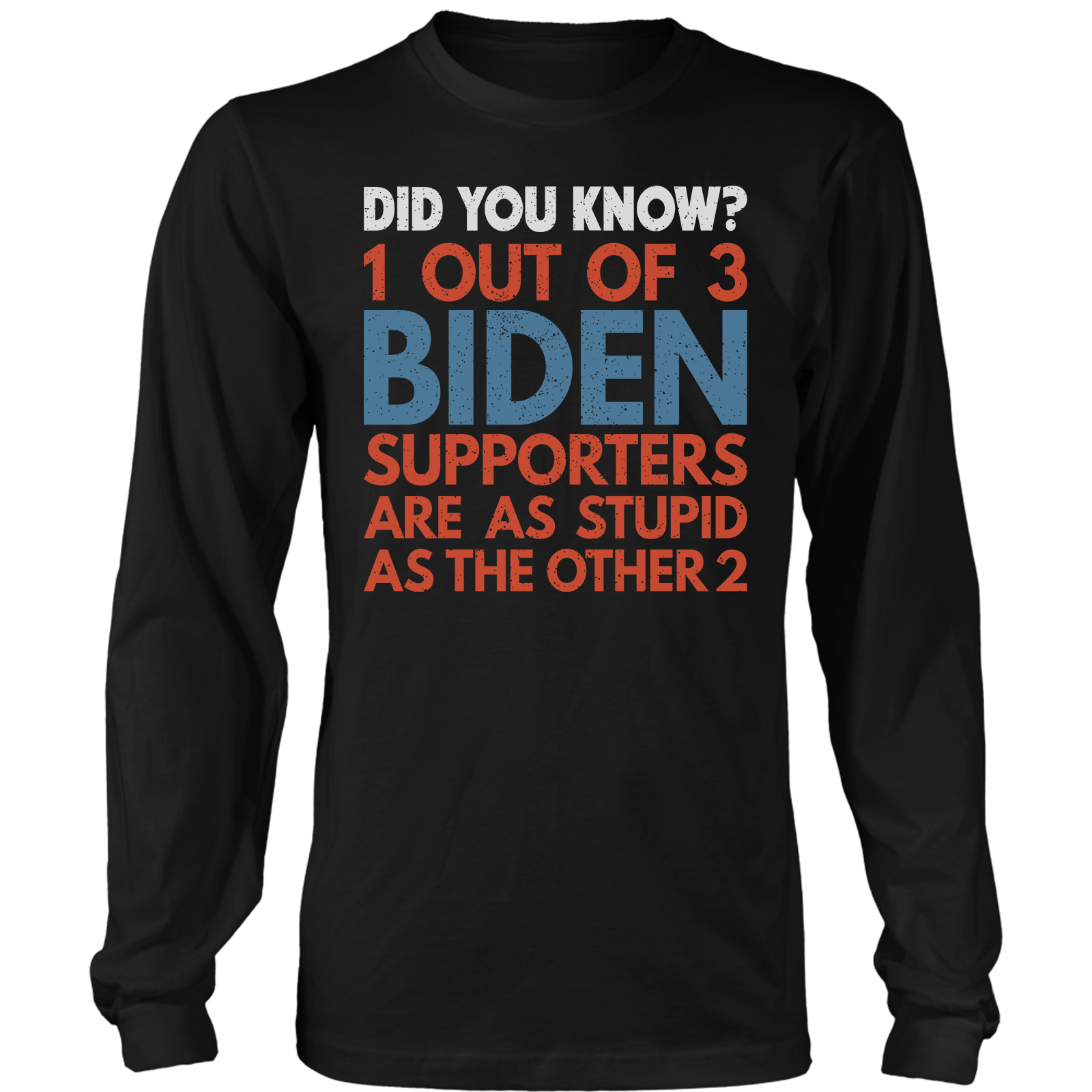 T-shirt Mens Long Sleeve / Black / S Did You Know?