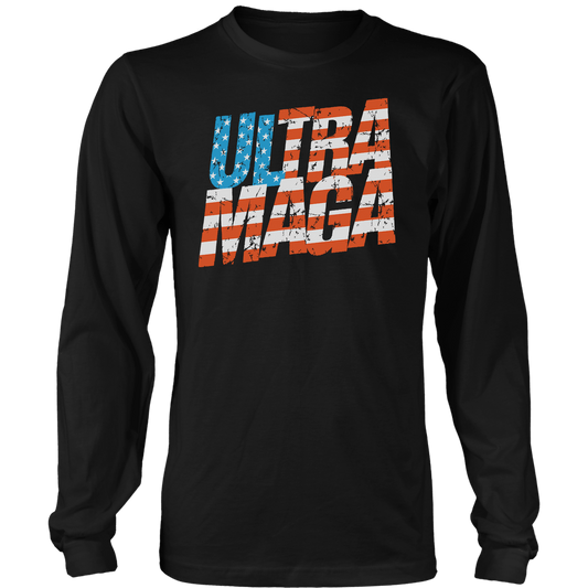 Ultra MAGA Flag Long Sleeve