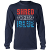 Shred White And Blue