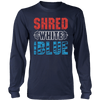 Shred White And Blue